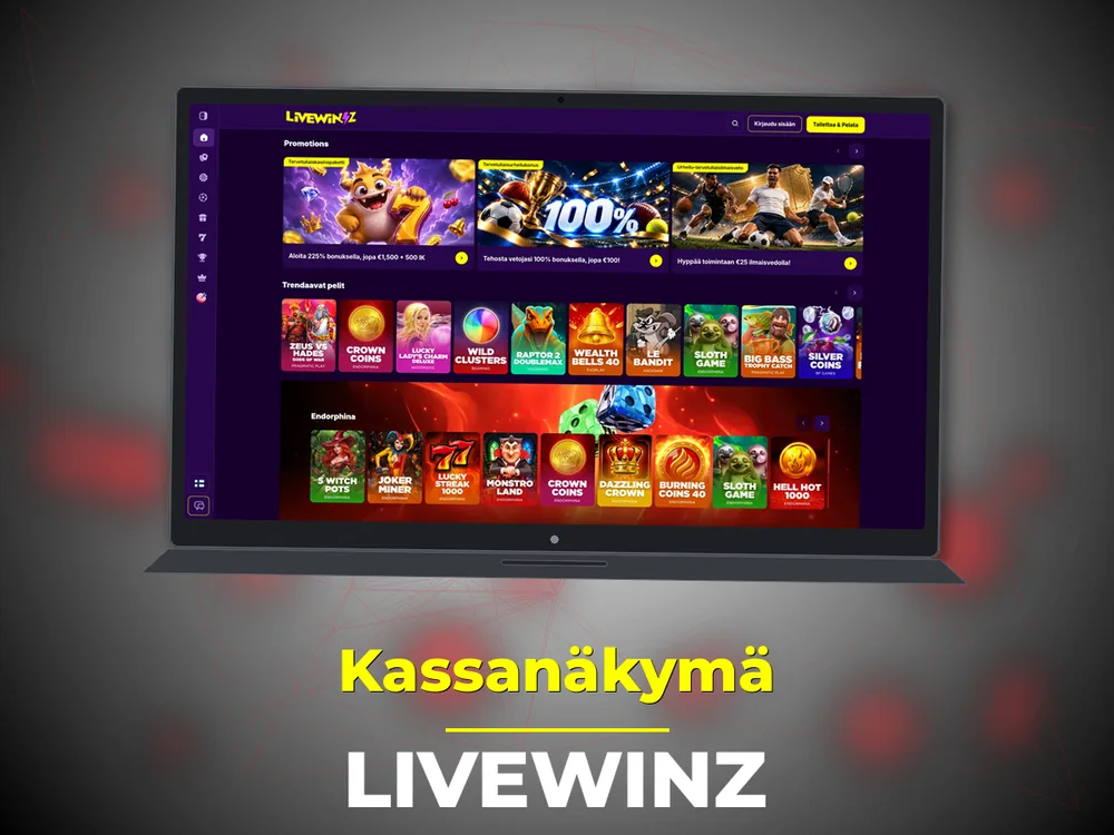 Livewinz - Kassanäkymä