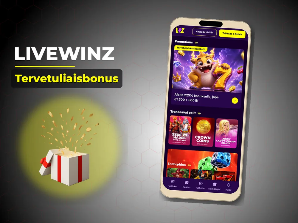 Livewinz - Tervetuliaisbonus
